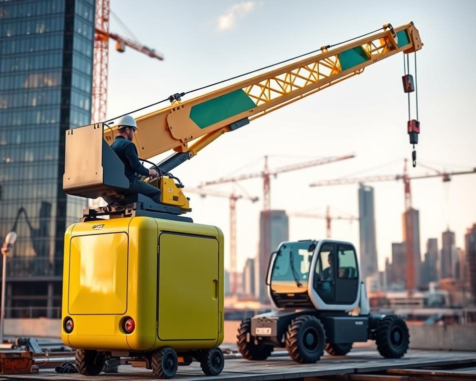 Waarom een volledig elektrische compactkraan huren voor projecten?