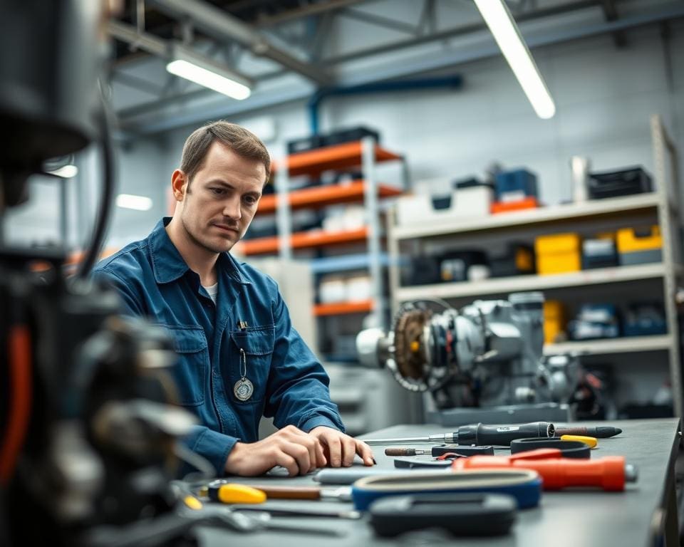 Wat zijn taken van een onderhoudsmonteur?