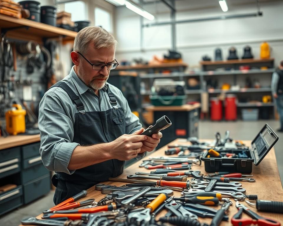 Welke tools gebruikt een onderhoudstechnicus?