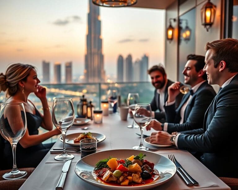 Dineren met uitzicht in Dubai