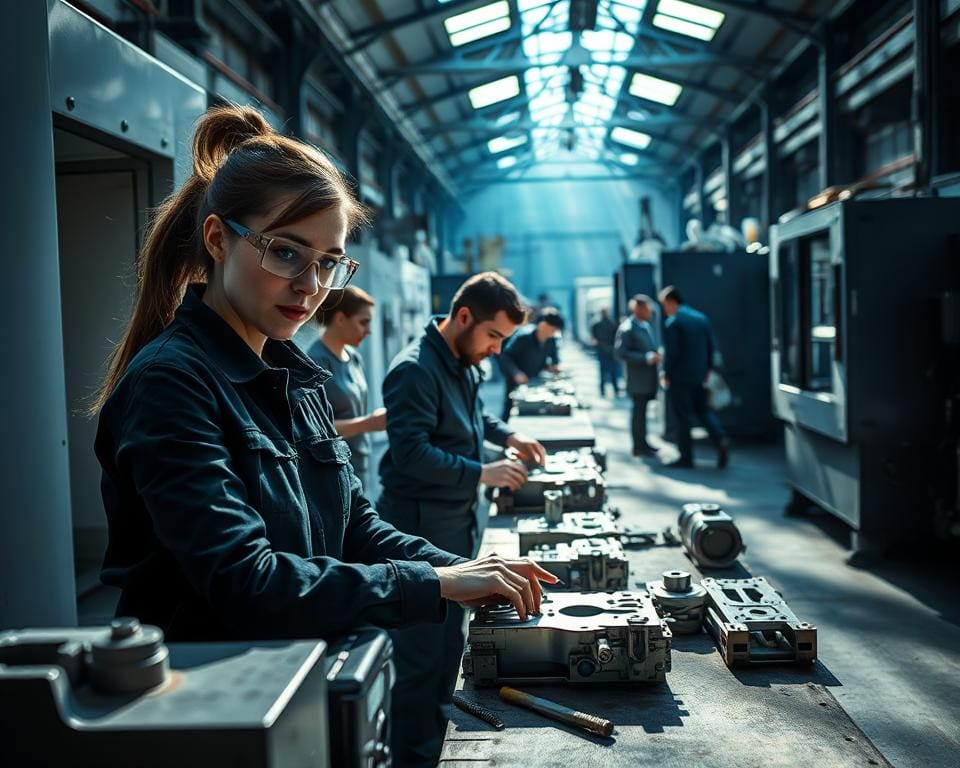 Werken in de metaalindustrie