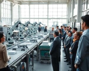 Werken in fabrieken met automatisering