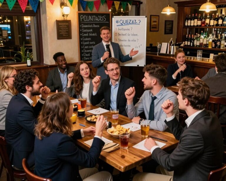 Wat maakt een pubquiz bedrijfsfeest zo populair bij bedrijven?