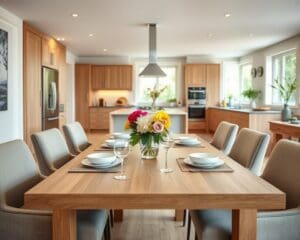 Welke eettafel past het best in een moderne woonkeuken?