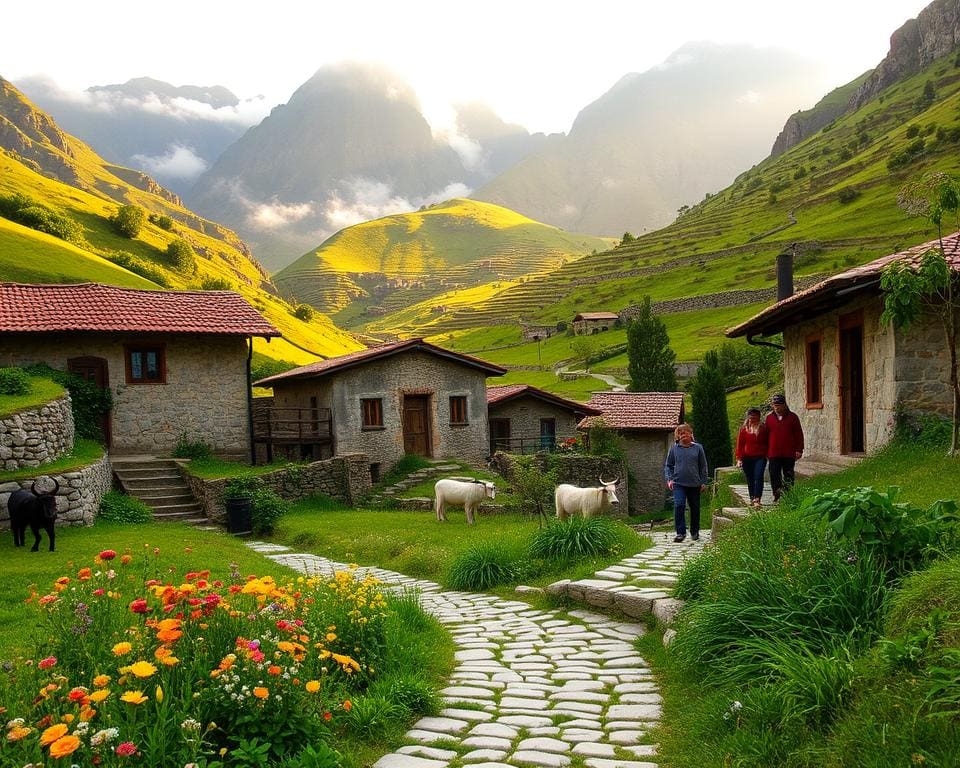 bergdorpen Albanië