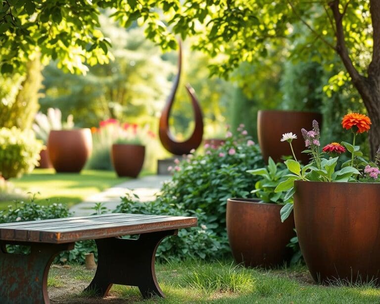 cortenstaal tuin