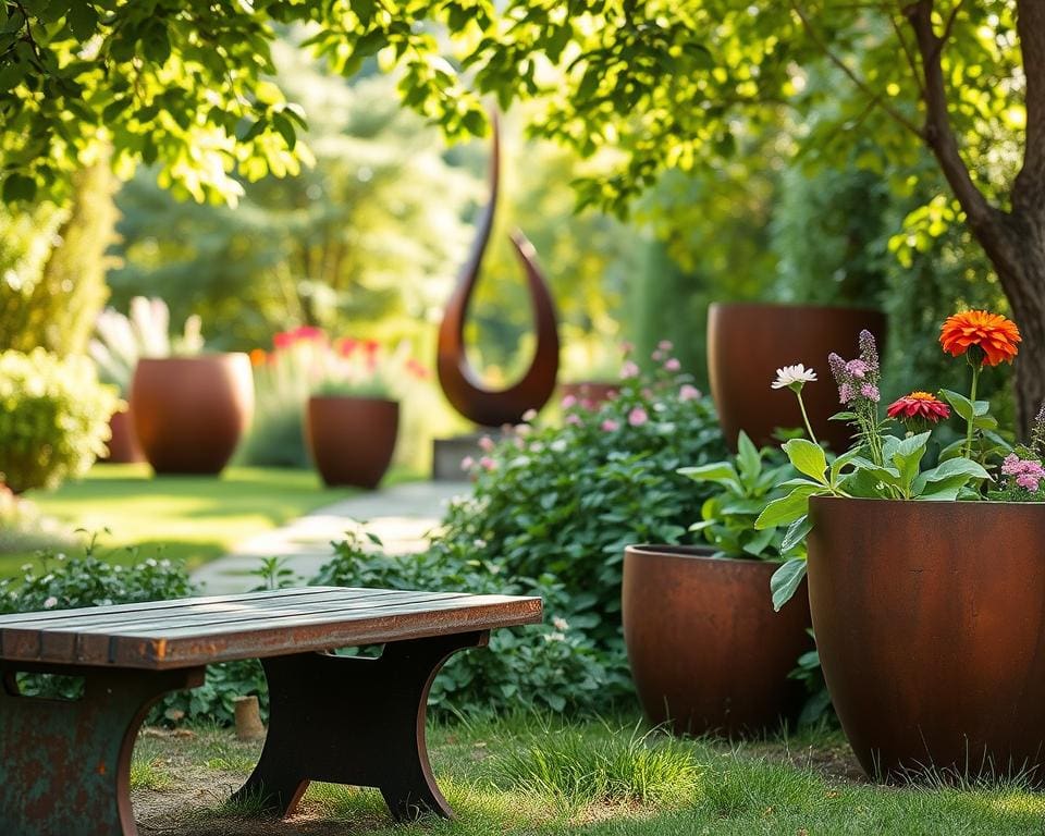 cortenstaal tuin