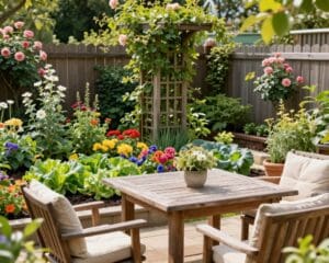 kleine tuin inrichten